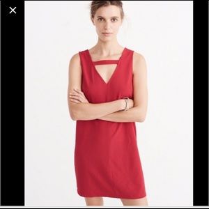 Abercrombie red V neck dress